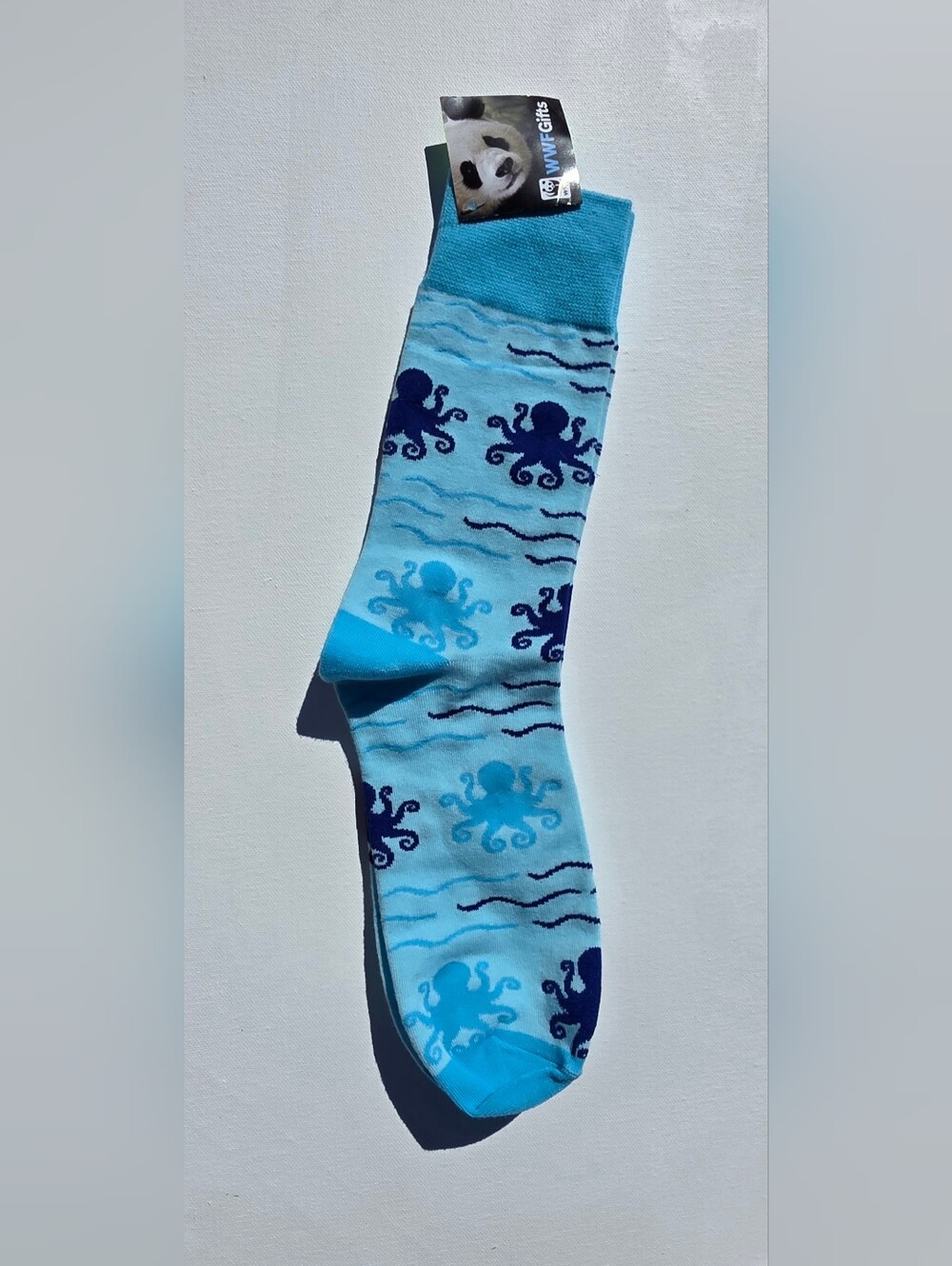 Light Blue Octopus Pattern Women’s Crew Socks